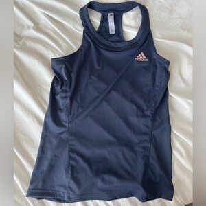Navy Adidas Aeroready Tank with Pink Accent size S